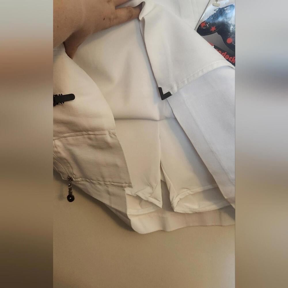 Jamie Sadock Sugar White Skort with Zipper Details - Picture 4 of 5